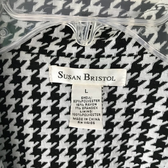 Susan Bristol houndstooth jersey blazer - Picture 3 of 7